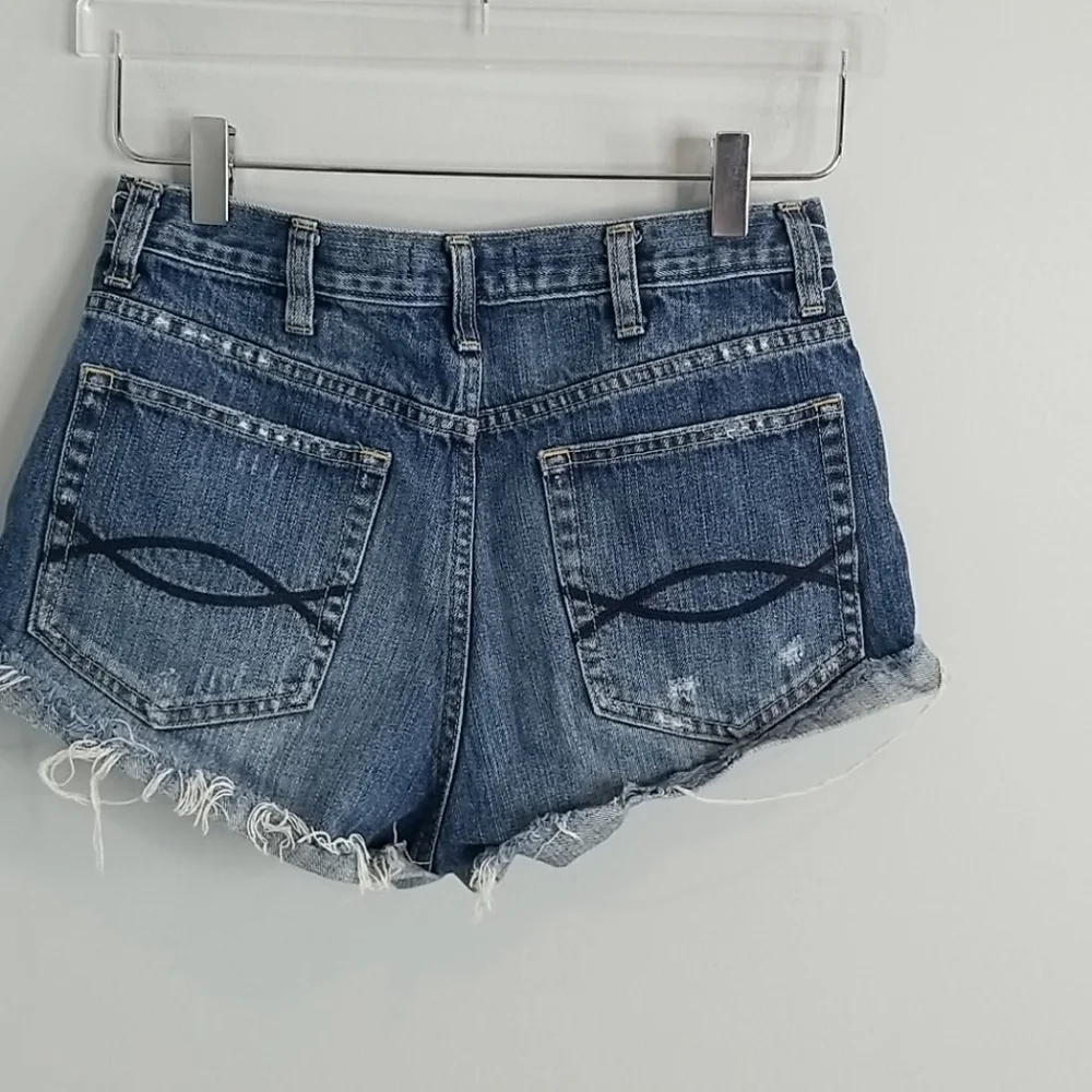 Abercrombie & Fitch Denim Destroyed Shorts Size 2